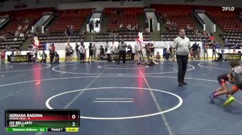 70 lbs 1st Place Match - Adriana Ragona, Eugene Field vs Oz Bellamy, Liberty