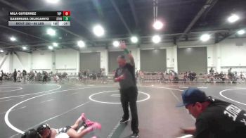 66 lbs Consi Of 4 - Mila Gutierrez, Top Rank Hammers vs Gabbriana Delegarito, Stout Wr Ac