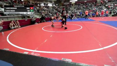 70 lbs Quarterfinal - Luke Booher, Honey Badger Wrestling Club vs Luca Rizzo, Team Conquer Wrestling