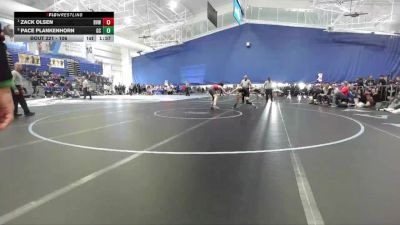 106 lbs Semifinal - Zack Olsen, Blue Valley West vs Pace Plankenhorn, Garden City