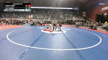 130 lbs 1st Place Match - Karly Sabey, Lyman vs Lily Harris, Green River
