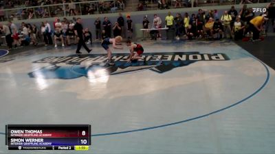 87 lbs Cons. Semi - Owen Thomas, Interior Grappling Academy vs Simon Werner, Interior Grappling Academy