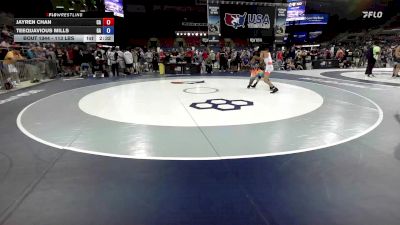 113 lbs Cons. Sub-rd Of 32 - Jayren Chan, CA vs Teequavious Mills, GA