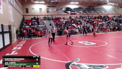 80 lbs Semifinal - Ace Carpio, Federal Way Spartans Wrestling vs Daevien Fernandez, Outlaw Wrestling Club