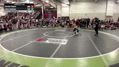 59 lbs Quarters - Oliver Tingle, Minnesota vs John Joswiak, Forest Lake Wrestling Club