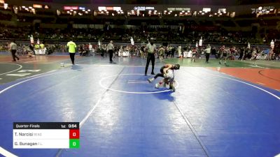 75 lbs Quarterfinal - Thomas Narcisi, Seagull Wrestling Club vs Garrett Bunagan, F.l.o.w.