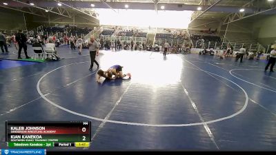 98 lbs Round 4 - Kian Kanekoa, Southern Idaho Training Center vs Kaleb Johnson, Sanderson Wrestling Academy