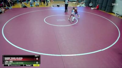 70 lbs Round 2 - Lisa Vee, Saint Croix Falls High School Wrestling vs Sadie Yang-Elson, Summit Wrestling Academy