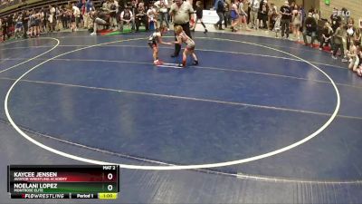 45 lbs Cons. Round 2 - Kaycee Jensen, Aviator Wrestling Academy vs Noelani Lopez, Montrose Elite