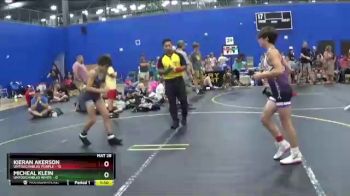 95 lbs Round 2 (4 Team) - Kieran Akerson, Untouchables Purple vs Micheal Klein, Untouchables White