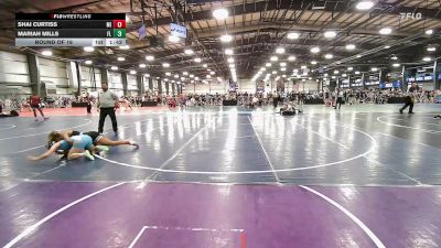 107 lbs Round Of 16 - Shai Curtiss, MI vs Mariah Mills, FL
