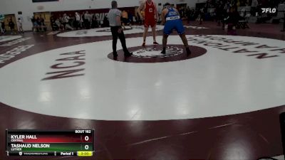 285 lbs Quarterfinal - Tashaud Nelson, Luther vs Kyler Hall, Central