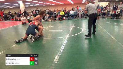 170 lbs Rr Rnd 3 - Ethan Llewellyn, Gladiators HS vs Hunter Snyder, All American HS