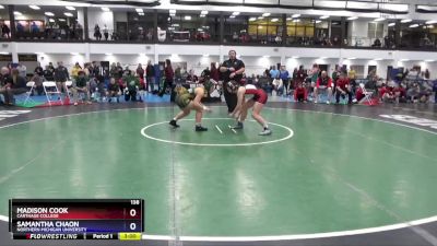 138 lbs Cons. Round 2 - Samantha Chaon, Northern Michigan University vs Madison Cook, Carthage College