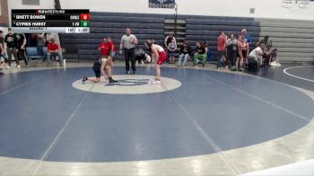 105 lbs Round 1 - Cypris Hurst, FLIGHT - Vallivue Wrestling vs Rhett Bowen, Oakley Hornets Wrestling Club Inc.