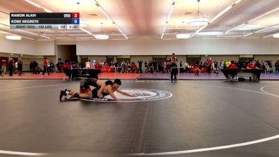 138 lbs Cons. Sub-semis - Ramon Alavi, Community Youth Center - Concord Campus Wrestling vs Kobe Negrete