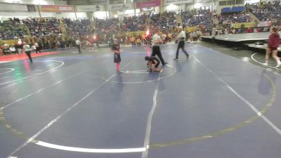 72 lbs Round Of 16 - Izabella Pacheco, Centauri Middle School vs Hennessey Regalado, Heaton Middle School