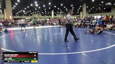 90 lbs Cons. Round 1 - Elijah DeLong, Warrior Wrestling vs Jaz Ard, Bison Takedown