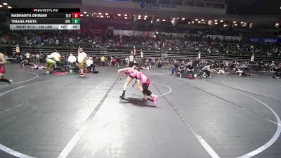 106 lbs Round Of 16 - Nabhanya Dhiman, Elite NJ vs Triana Festa, EPR Junior Wrestling