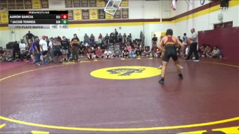 157 lbs 5th Place Match - Aaron Garcia, Sacramento City College vs Jacob Torres, College Of The Redwoods