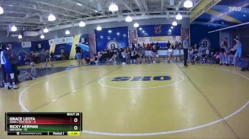 190 lbs Round 7 (8 Team) - Grace Leota, SOWA / HWC BLUE vs Ricky Herman, Greasers