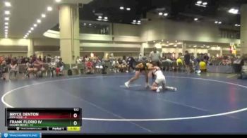 132 lbs Round 6 (10 Team) - Frank Florio IV, Golden Bears vs Bryce Denton, MXW Gold