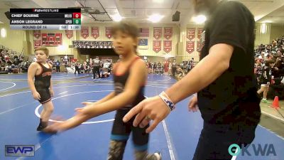 90 lbs Round Of 16 - Chief Bourne, Mojo Grappling Academy vs Anson LeGrand, Sperry Wrestling Club