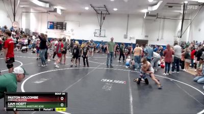 70 lbs Semifinal - Liam Hoeft, Mighty Warriors Wrestling Acad vs Paxton Holcombe, Carolina Reapers