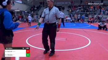 98 lbs Prelims - Brissa Bernal, Lady Outlaws vs Katie Stokes, Team Tulsa