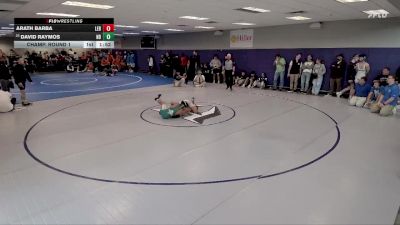 144 lbs Champ. Round 1 - David Raymos, Notre Dame vs Arath Barba, Lebanon