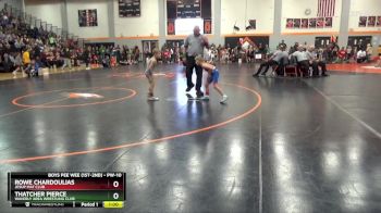 PW-10 lbs Quarterfinal - Rowe Chardoulias, Jesup Mat Club vs Thatcher Pierce, Waverly Area Wrestling Club