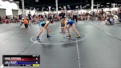 102 lbs Round 3 (8 Team) - Aggie Terpening, U2 Women Of The Uprising vs Laila Builes, Cordoba Trained