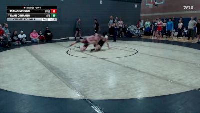 140 lbs Champ. Round 1 - Isaias Nelson, Upper Valley Aces Wresstling vs Evan Dirmann, Boise Youth Wrestling
