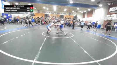 150 lbs Cons. Round 4 - Stryker Shores, Mountain View (Mesa) High School vs Corey Zamora, Alta Loma