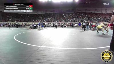 B3A-175 lbs Semifinal - Kyle Harrall, Hinton vs Braden Strain, Berryhill