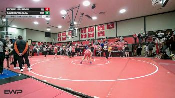 150 lbs Semifinal - Michael Brunson, Hilldale vs David Ruvalcaba, Rogers High School Boys