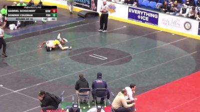 110 lbs Round Of 32 - Gabriel Schuchert, Norwin vs Dominik Coleman, Penns Valley