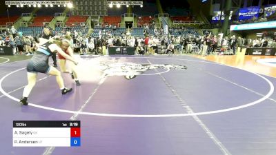 120 lbs Cons 64 #2 - Ashtyn Sagely, OK vs Pallas Andersen, UT