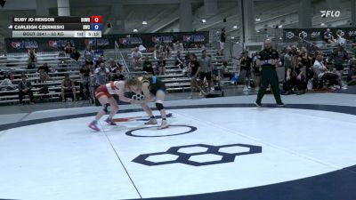 53 kg Cons. Sub-quarters - Ruby Jo Henson, BullTrained Wrestling vs Carleigh Czerneski, Bulldog Wrestling Club