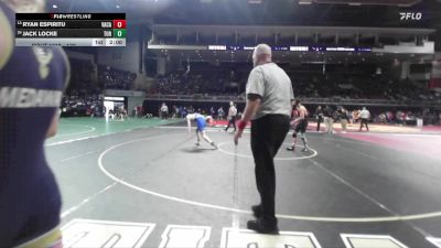 144 lbs Champ. Round 2 - Ryan Espiritu, Vacaville vs Jack Locke, Turlock