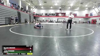 165 lbs Cons. Round 2 - Jack Ponder, Shorter vs Elijah Brown, King