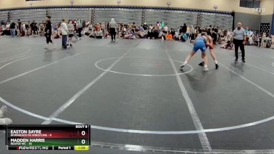 100 lbs Round 3 (4 Team) - Easton Sayre, Riverheads MS Wrestling vs Madden Harris, Reaper WC