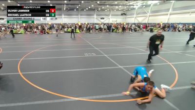 130 lbs Champ. Round 2 - Oliver Lamiman, Unattached vs Michael Laatsch, Unattached
