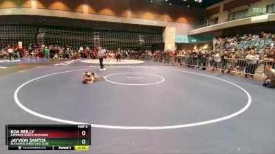 46-47 lbs Round 3 - Koa Reilly, Damonte Ranch Mustangs vs Jayvion Santos, Buckaroo Wrestling Club