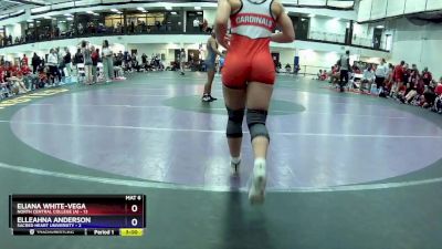 131 lbs Round 1 (16 Team) - Eliana White-Vega, North Central College (A) vs Elleahna Anderson, Sacred Heart University