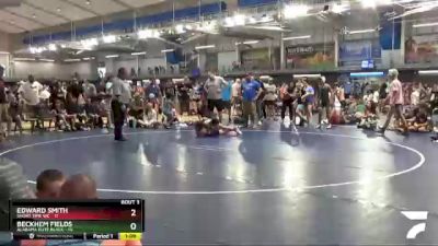 90 lbs Quarterfinals (8 Team) - Beckhem Fields, Alabama Elite Black vs Edward Smith, Short Time WC