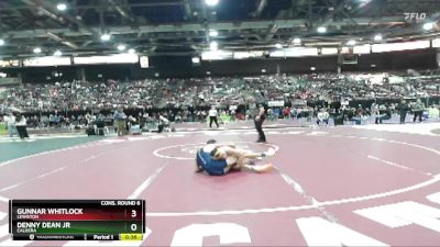 144 lbs Cons. Round 6 - Denny Dean Jr, Caldera vs Gunnar Whitlock, Lewiston