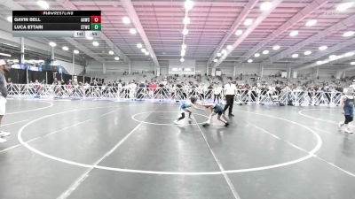 60 lbs Rr Rnd 2 - Gavin Bell, All-American Wrestling Club Blue vs Luca Ettari, Shore Thing Sharks