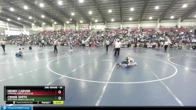 55 lbs Champ. Round 1 - Ceder Smith, Stallions Wrestling Club vs Henry Carver, Charger Wrestling Club