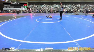 43 lbs Round Of 16 - Josiah Piz, Team Coalinga vs Levi Escarcega, MANU WC
